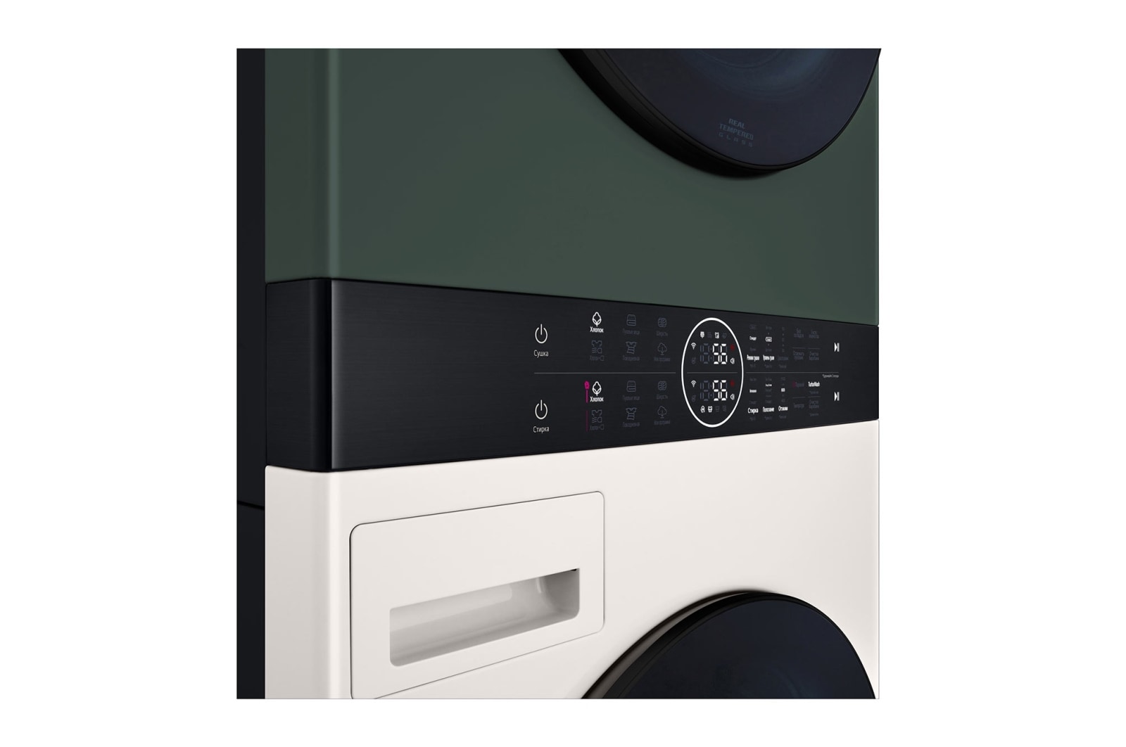 LG Стиральная машина с сушкой LG W1S1CVKK2HM WashTower, AI DD? 18/16 кг, W1S1CVKK2HM