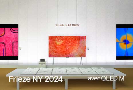 ?uvre d’art représentée sur une OLED M.