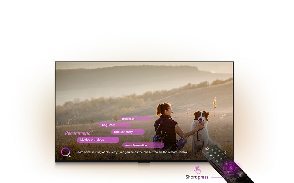 Les mises à jour livrées par le webOS Re:New program apportent une variété de nouvelles fonctionnalités con?ues pour rendre le téléviseur plus intuitif, personnalisé et immersif :