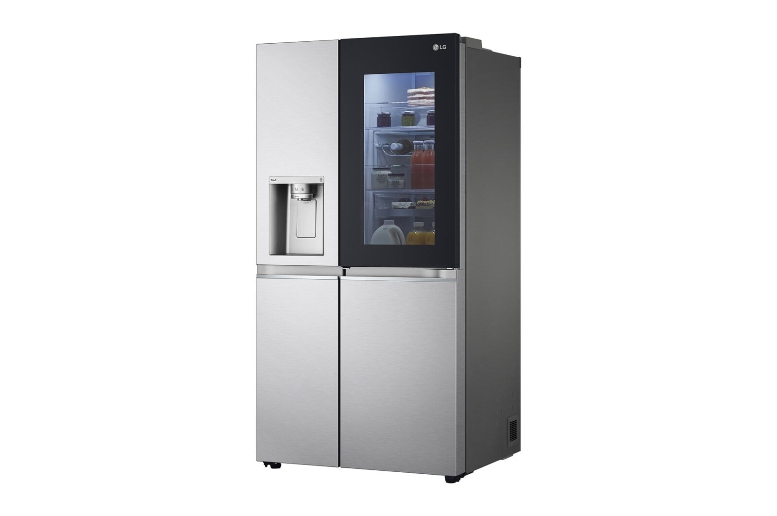LG Réfrigérateur InstaView Door-in-Door? Américain | Compresseur Linéaire Inverter  | 635 L | DoorCooling+ | Hygiene Fresh+? | ThinQ, GR-X257CSES