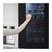 LG Réfrigérateur InstaView Door-in-Door? Américain | Compresseur Linéaire Inverter  | 635 L | DoorCooling+ | Hygiene Fresh+? | ThinQ, GR-X257CSES