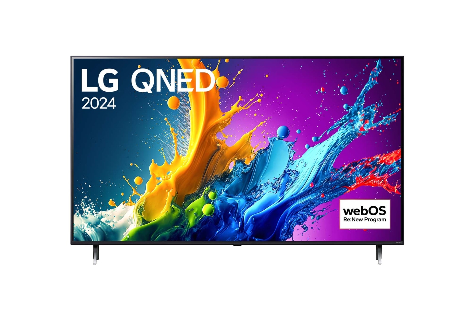 LG Smart TV? LG QNED AI QNED80 4K, 55?pouces, Télécommande Magique IA HDR10 webOS24 2024, 55QNED80T6B