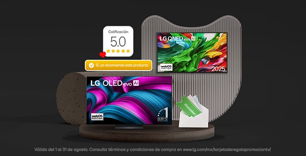 Compra una TV LG y gana una tarjeta de regalo de hasta $20,000