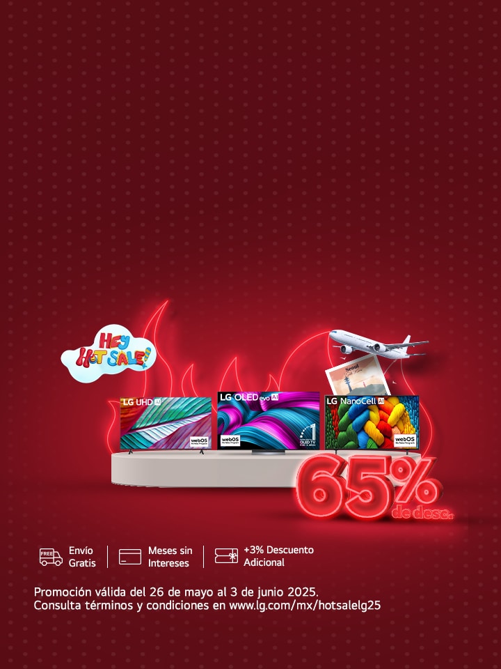 Llego Hot Sale y en LG tenemos las mejores promociones y descuentos, compra HOY