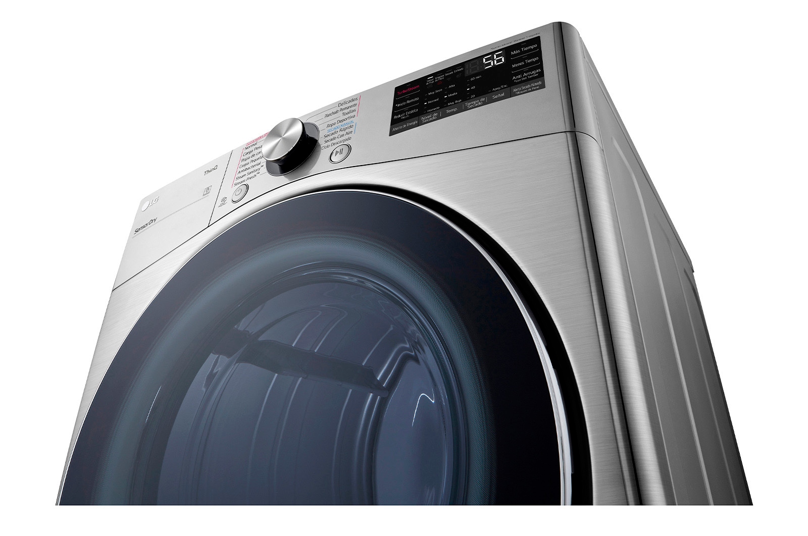LG Secadora LG Carga Frontal de Gas con Steam Fresh? 22kg, DF22VV2SR