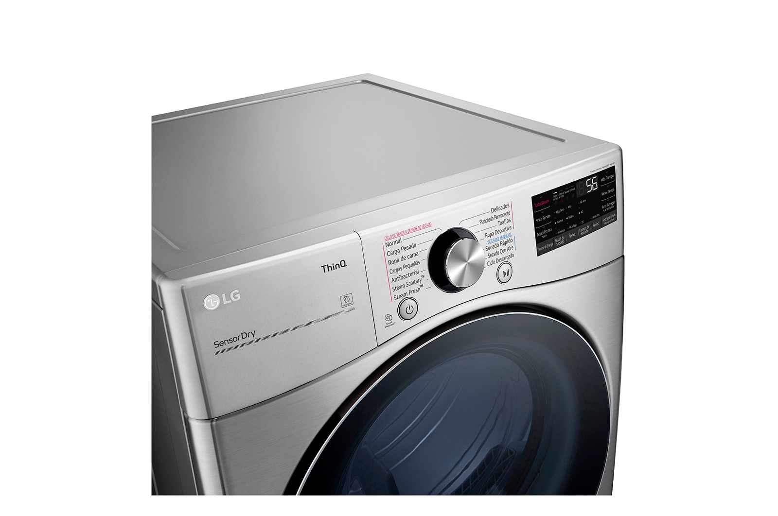 LG Secadora LG Carga Frontal de Gas con Steam Fresh? 22kg, DF22VV2SR