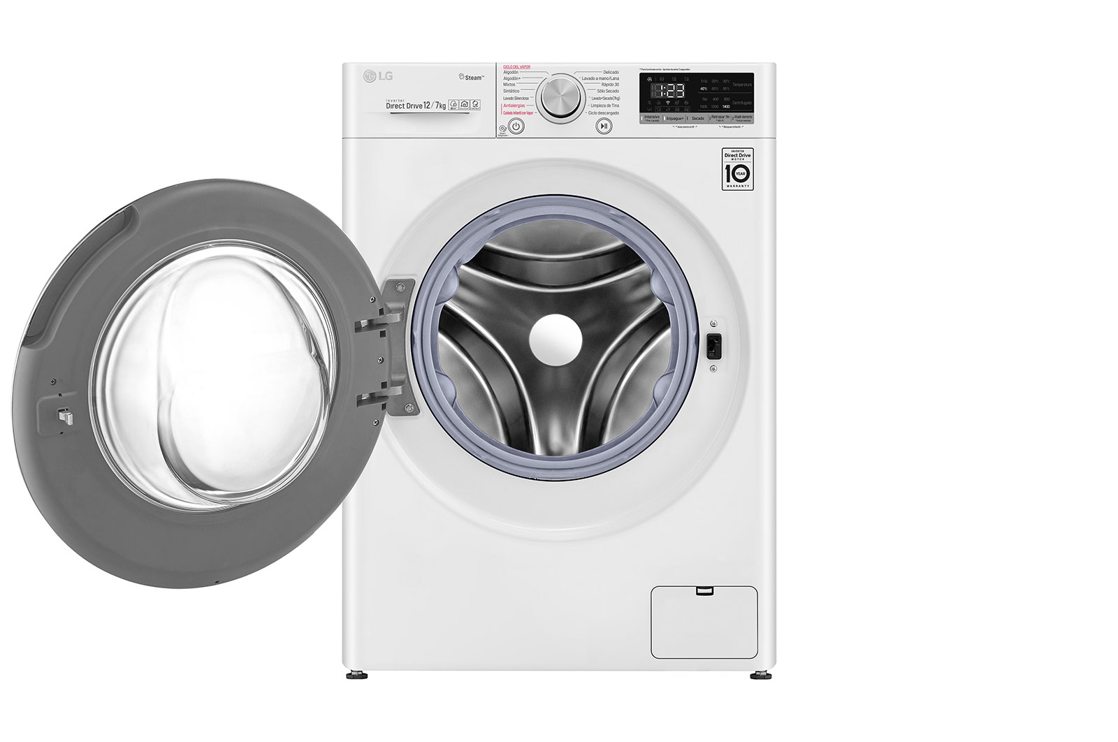 LG Lavasecadora Carga Frontal AI DD? 12/7 kg, WD12WVC4S6