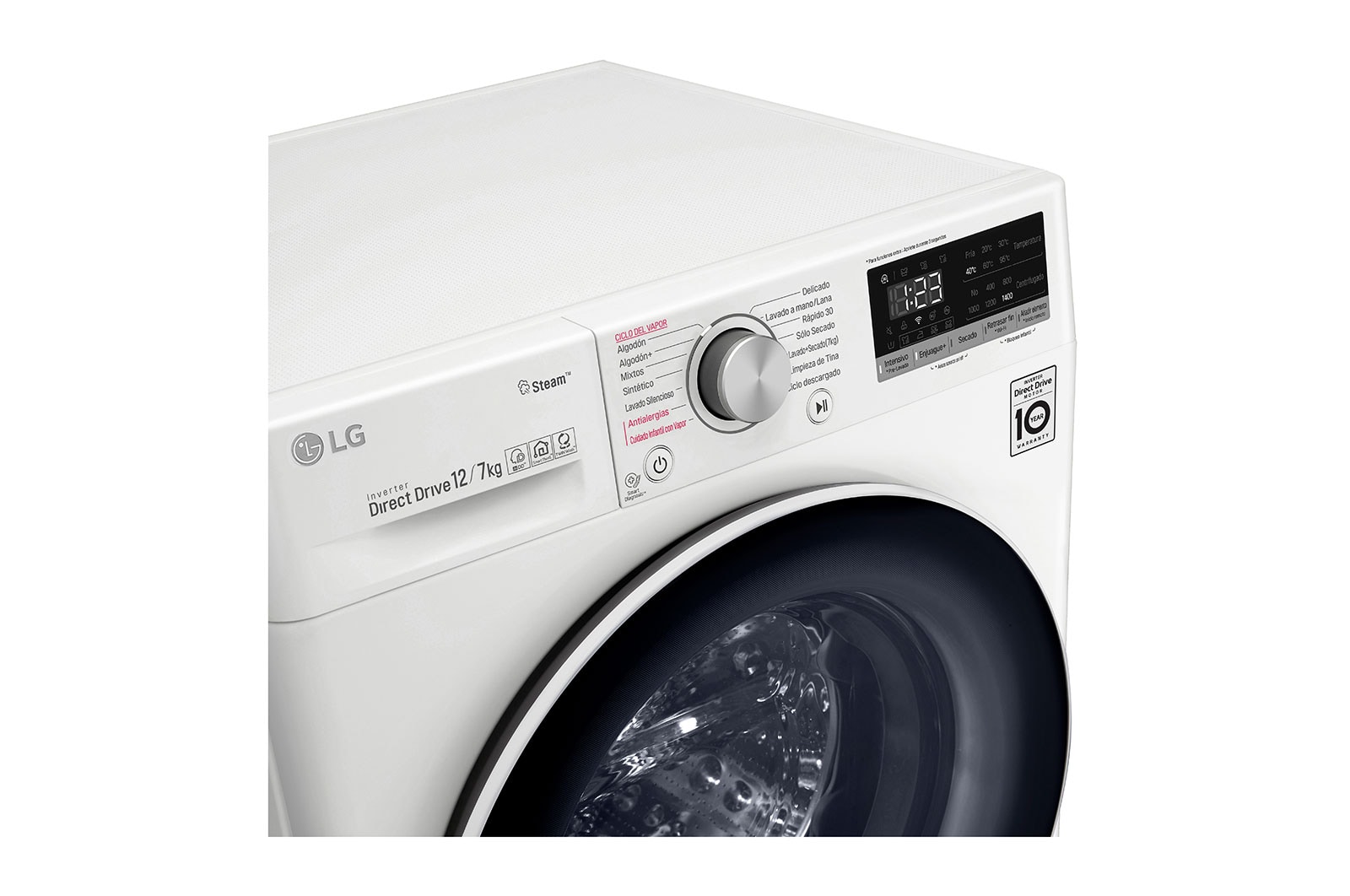 LG Lavasecadora Carga Frontal AI DD? 12/7 kg, WD12WVC4S6