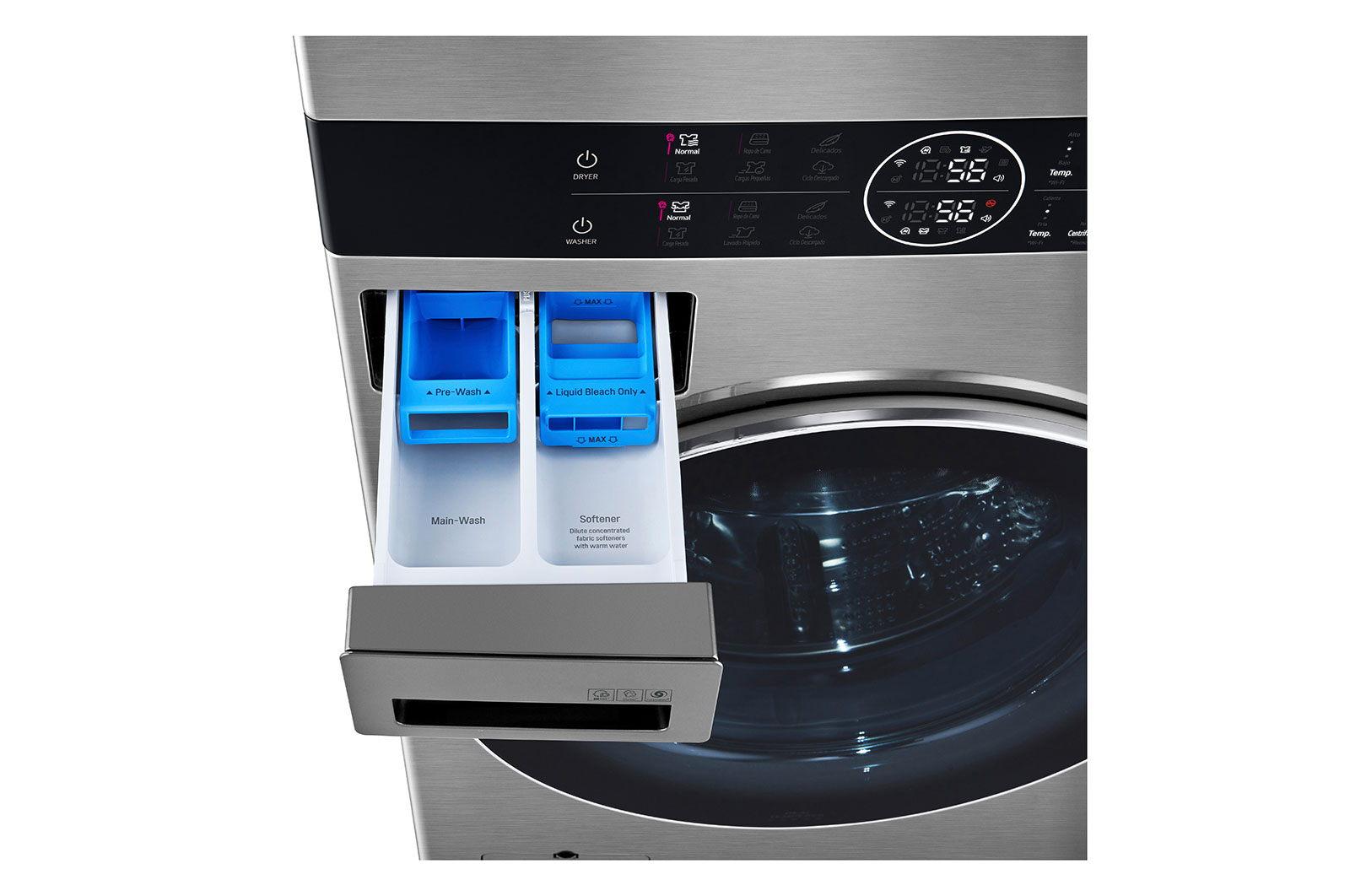 LG Torre de lavado WashTower? con AI DD? 22kg (con Secadora de gas), WK22VKS6