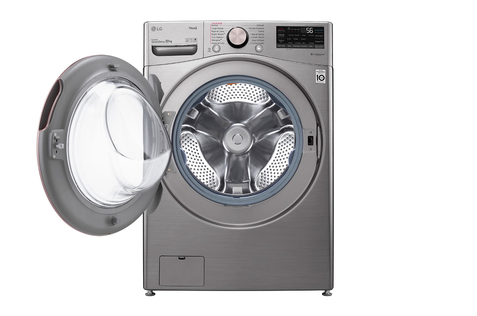 LG Lavadora LG Carga Frontal AI DD? 22kg, WM22VV2S6GR
