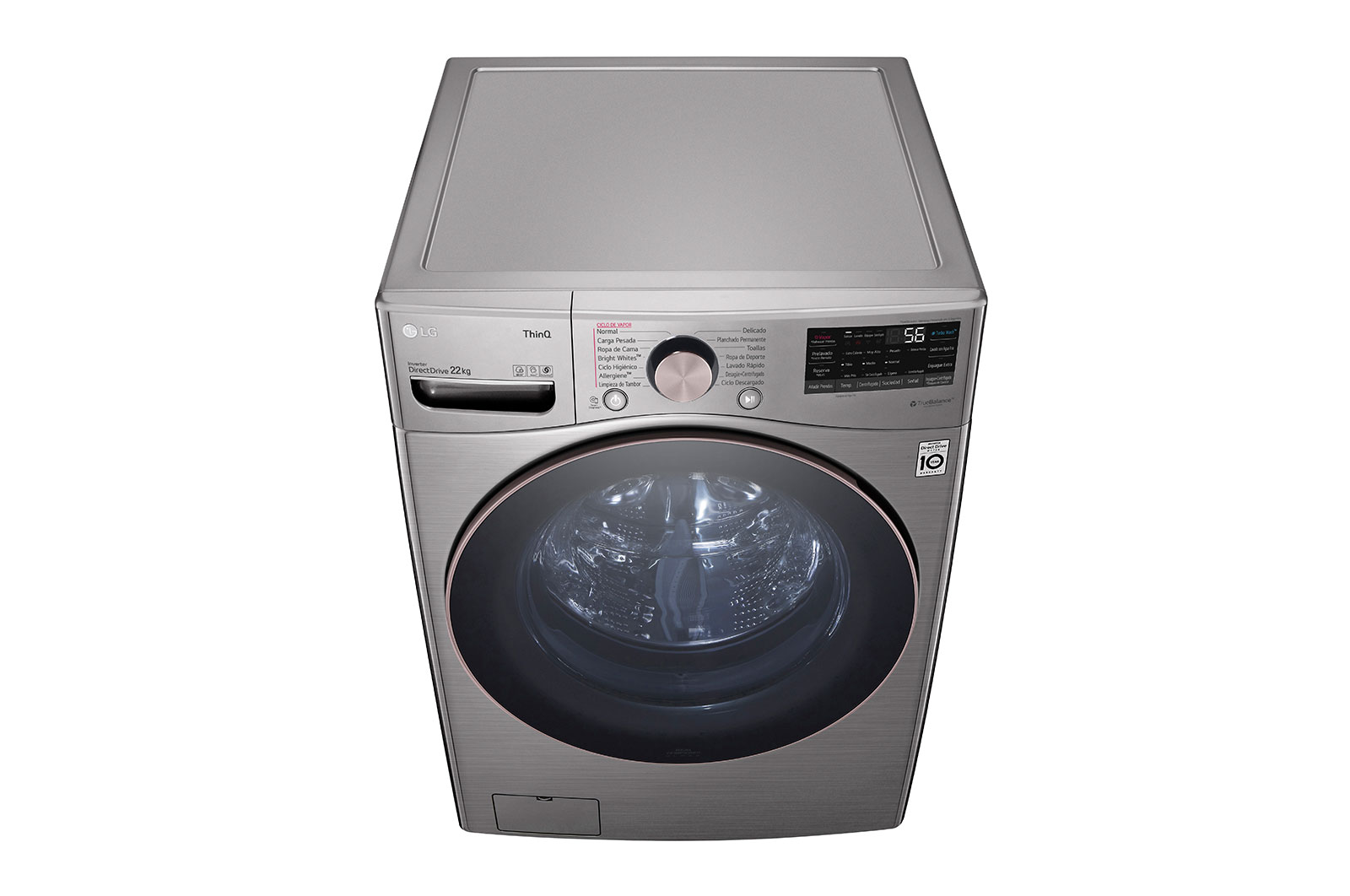 LG Lavadora LG Carga Frontal AI DD? 22kg, WM22VV2S6GR