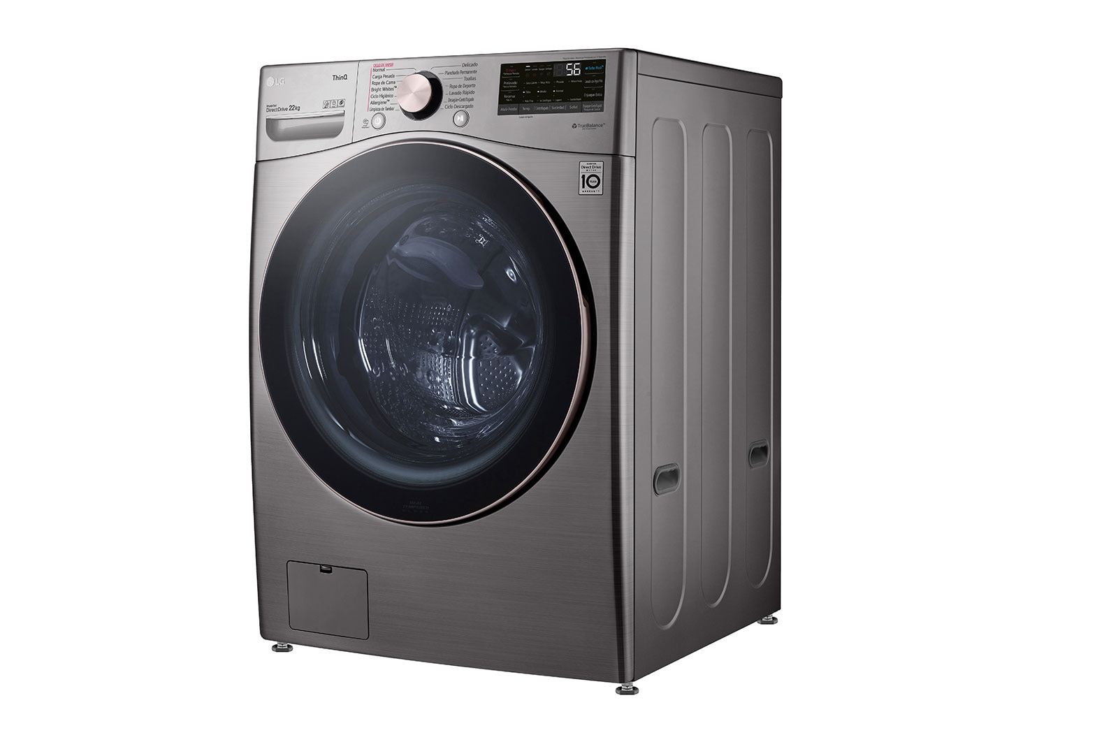LG Lavadora LG Carga Frontal AI DD? 22kg, WM22VV2S6GR