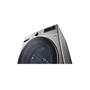LG Lavadora LG Carga Frontal Inteligente con Pedestal, con AI DD? (Inteligencia Artificial) con TurboWash  y conectividad ThinQ, capacidad 22 Kg– Color Plata, WM22VV2S6GR.WDP4V