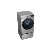 LG Lavadora LG Carga Frontal Inteligente con Pedestal, con AI DD? (Inteligencia Artificial) con TurboWash  y conectividad ThinQ, capacidad 22 Kg– Color Plata, WM22VV2S6GR.WDP4V