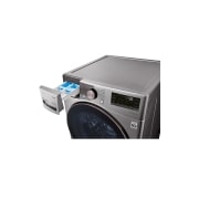 LG Lavadora LG Carga Frontal Inteligente con Pedestal, con AI DD? (Inteligencia Artificial) con TurboWash  y conectividad ThinQ, capacidad 22 Kg– Color Plata, WM22VV2S6GR.WDP4V