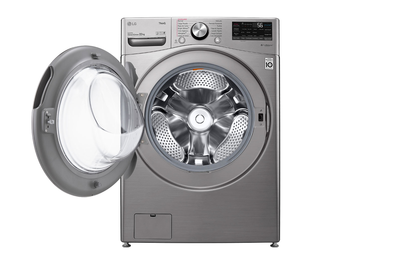 LG Lavadora LG Carga Frontal AI DD? 22kg, WM22VV2S6R