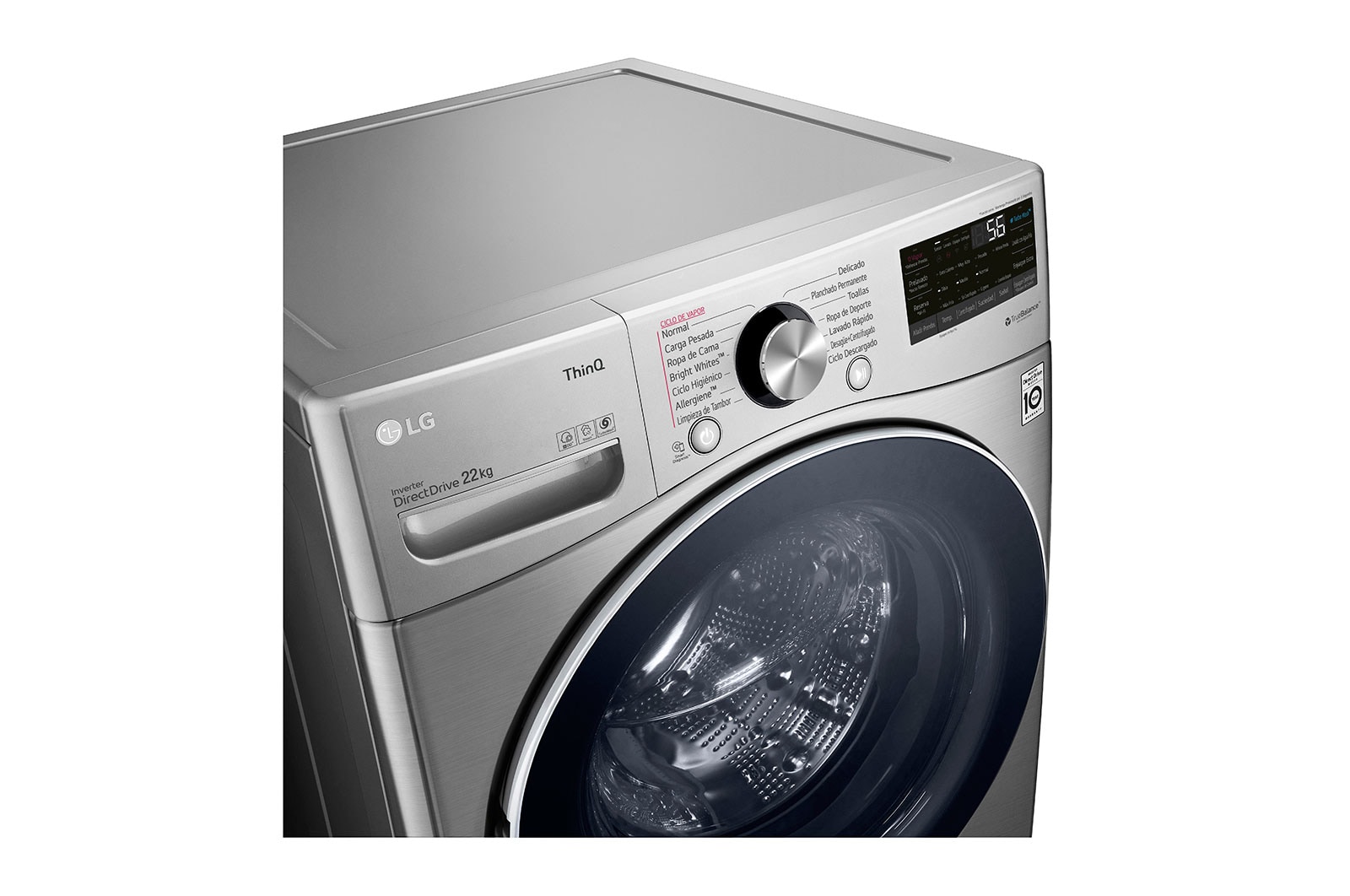 LG Lavadora LG Carga Frontal AI DD? 22kg, WM22VV2S6R