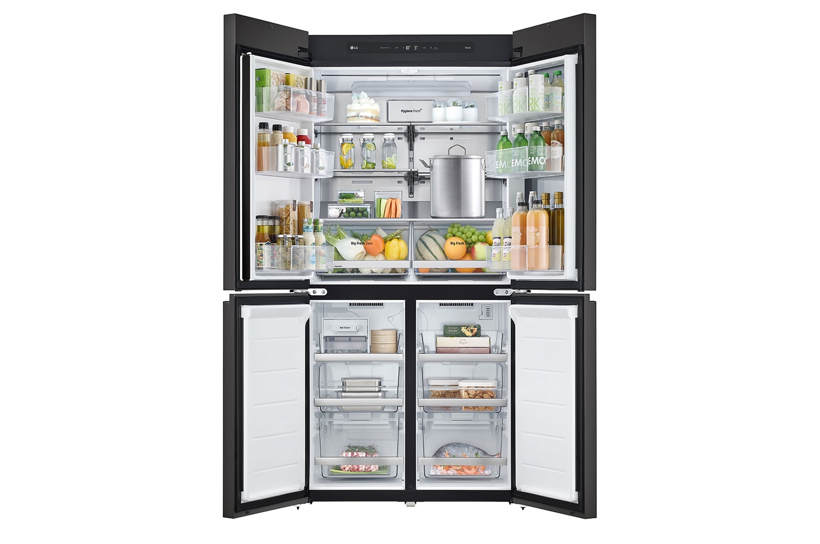LG Refrigerador LG InstaView? Color Rosa Inteligente 22 piés cúbicos |LINEAR INVERTER, LM92BVJ