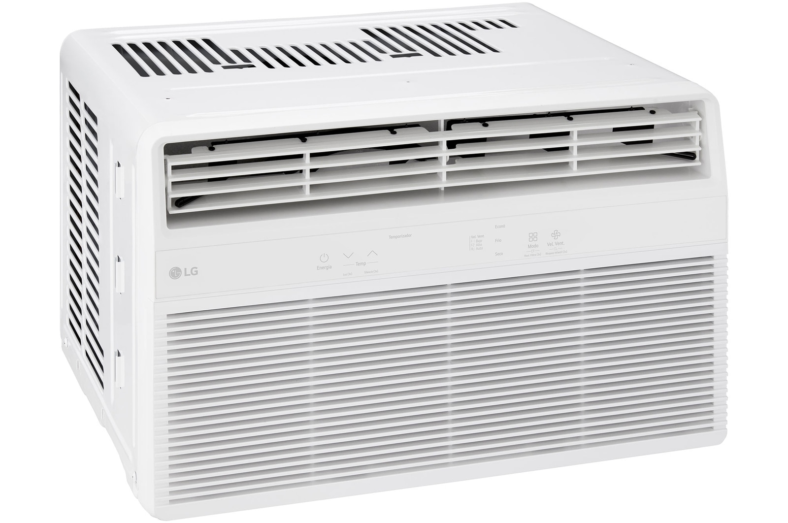 Side view of window air conditioner