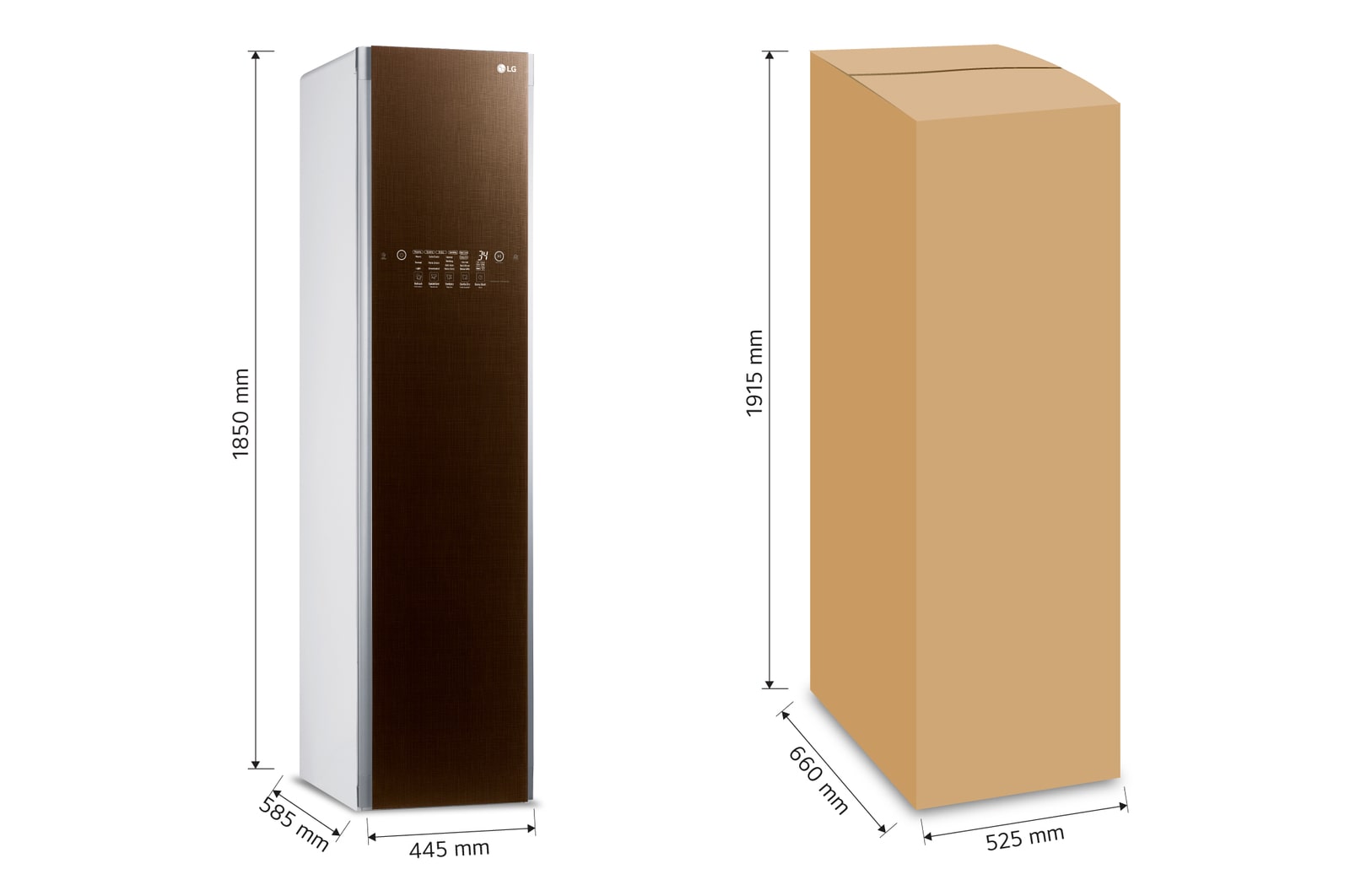 LG Styler Sistema de Vapor TrueSteam? 3 ganchos, S3MFBN