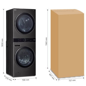 LG Torre de lavado WashTower? con AI DD? 22kg (con Secadora de gas), WK22BS6