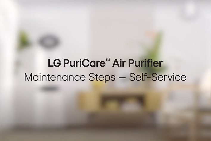 LG air purifiers maintenance steps for self-service care	