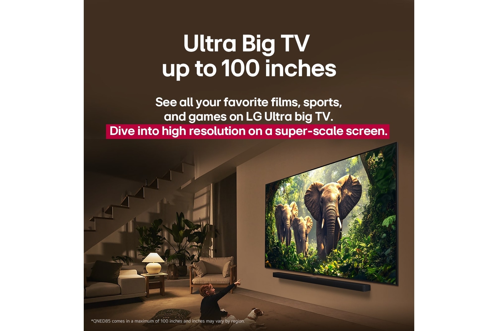 LG 100 inch?LG QNED AI QNED86 4K Smart TV 2025, 100QNED86AS