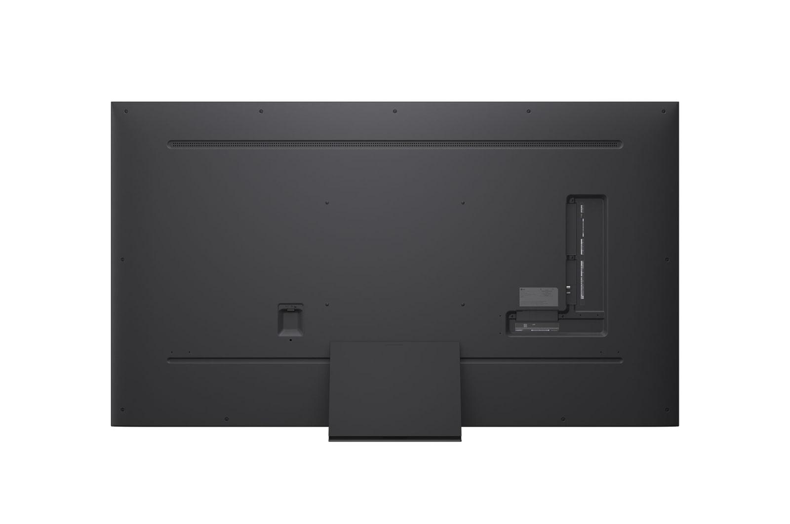 Rear view of LG QNED evo QNED85 TV