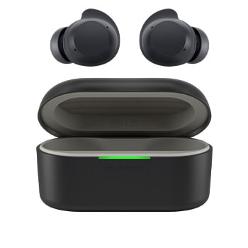 front view with earbuds apart