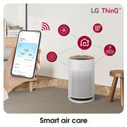 LG PuriCare? 360o HIT Air Purifier (Brown) with compact and complete air purification, AS60GHCG0