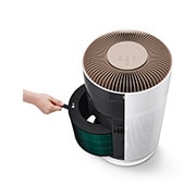 LG PuriCare? 360o HIT Air Purifier (Brown) with compact and complete air purification, AS60GHCG0