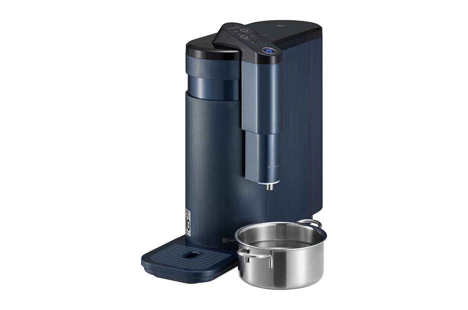 LG PuriCare? Self-Service Tankless Water Purifier with 4-Stage Filtration Hot/ Cold / Ambient, Calming Navy, WD516AN