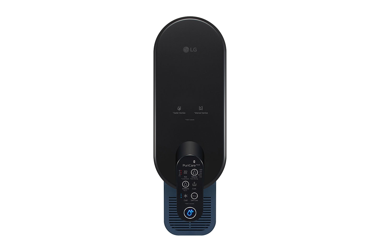 LG PuriCare? Self-Service Tankless Water Purifier with 4-Stage Filtration Hot/ Cold / Ambient, Calming Navy, WD516AN