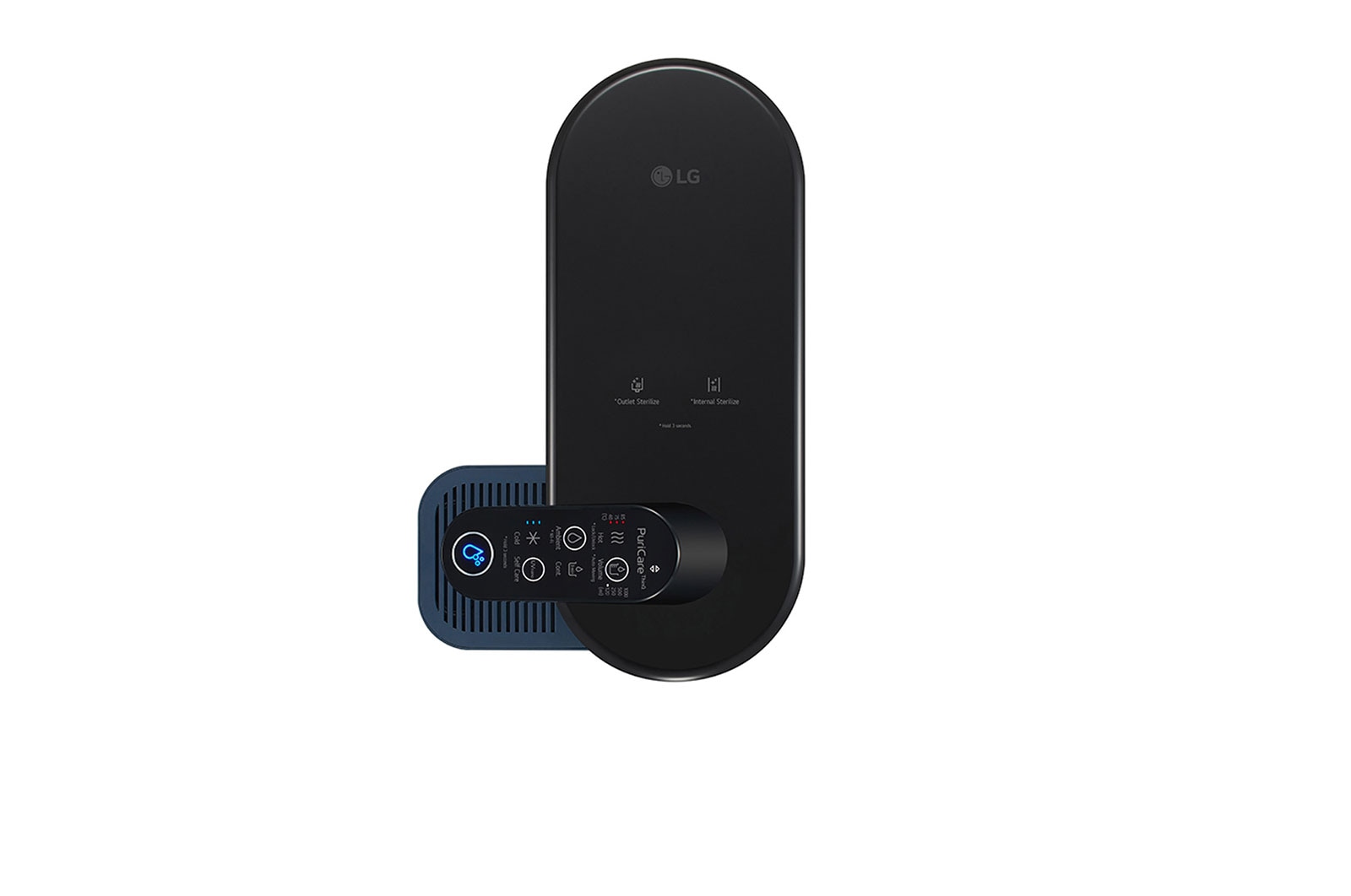 LG PuriCare? Self-Service Tankless Water Purifier with 4-Stage Filtration Hot/ Cold / Ambient, Calming Navy, WD516AN