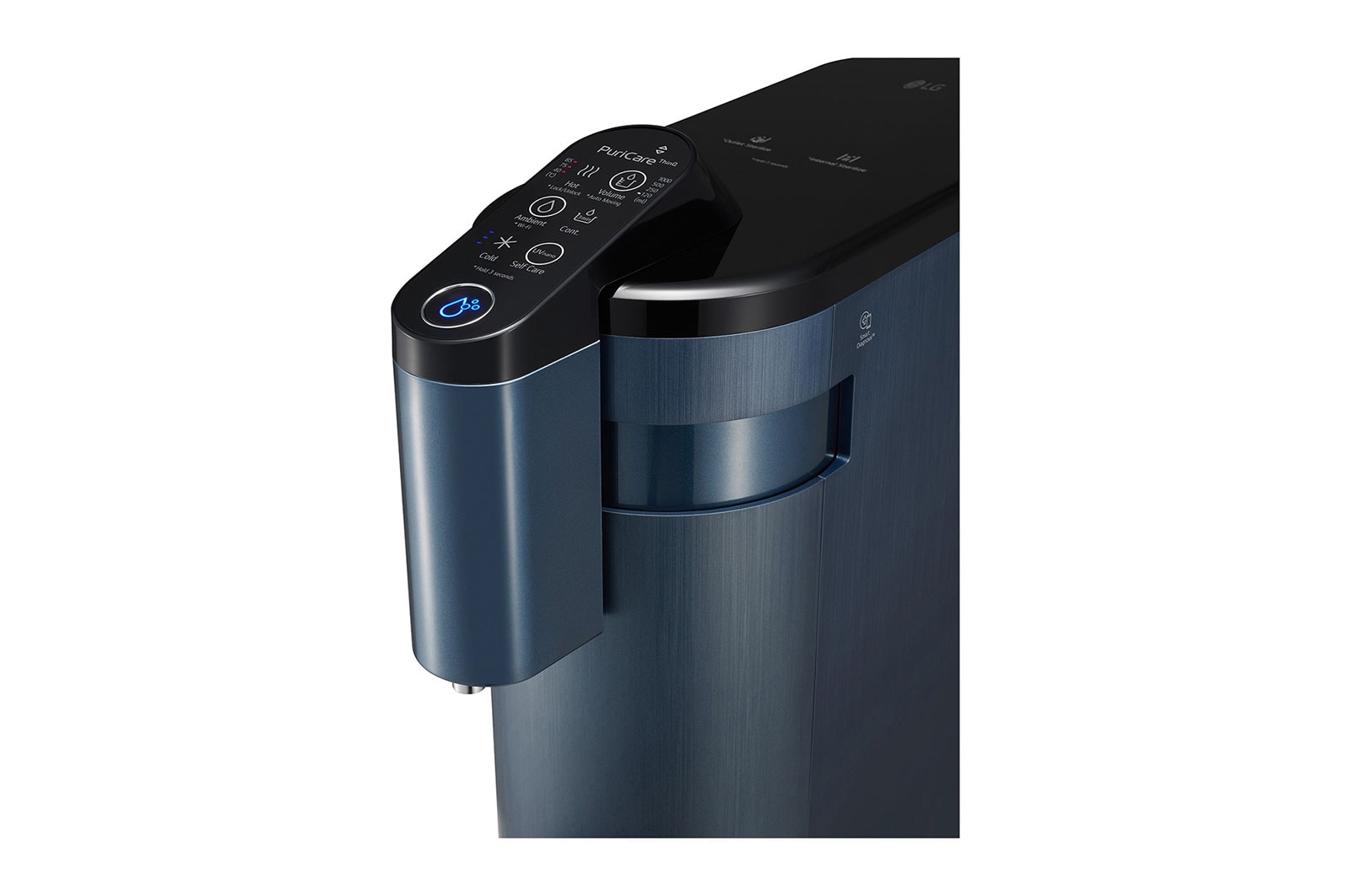 LG PuriCare? Self-Service Tankless Water Purifier with 4-Stage Filtration Hot/ Cold / Ambient, Calming Navy, WD516AN