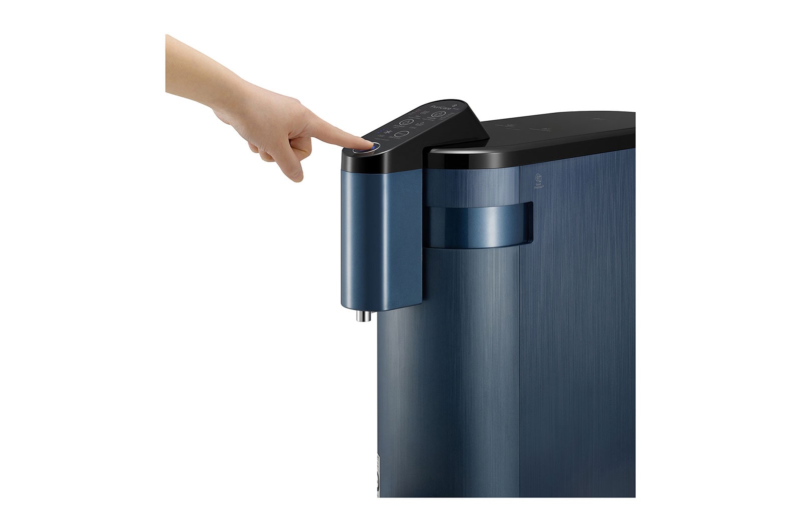 LG PuriCare? Self-Service Tankless Water Purifier with 4-Stage Filtration Hot/ Cold / Ambient, Calming Navy, WD516AN
