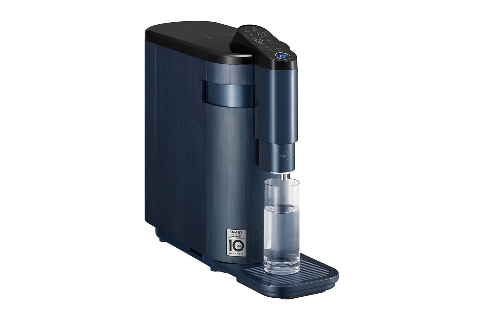 LG PuriCare? Self-Service Tankless Water Purifier with 4-Stage Filtration Hot/ Cold / Ambient, Calming Navy, WD516AN