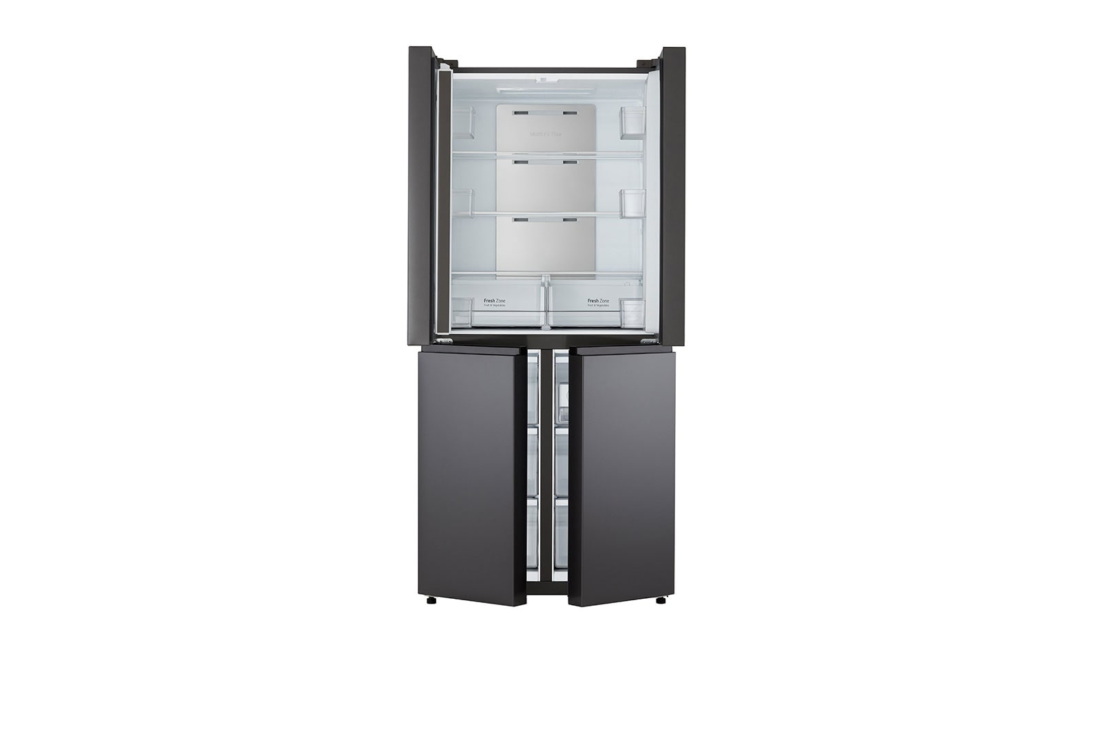 LG 470L Multi Door Fridge in Essence Black Steel, GC-B47FFQAB