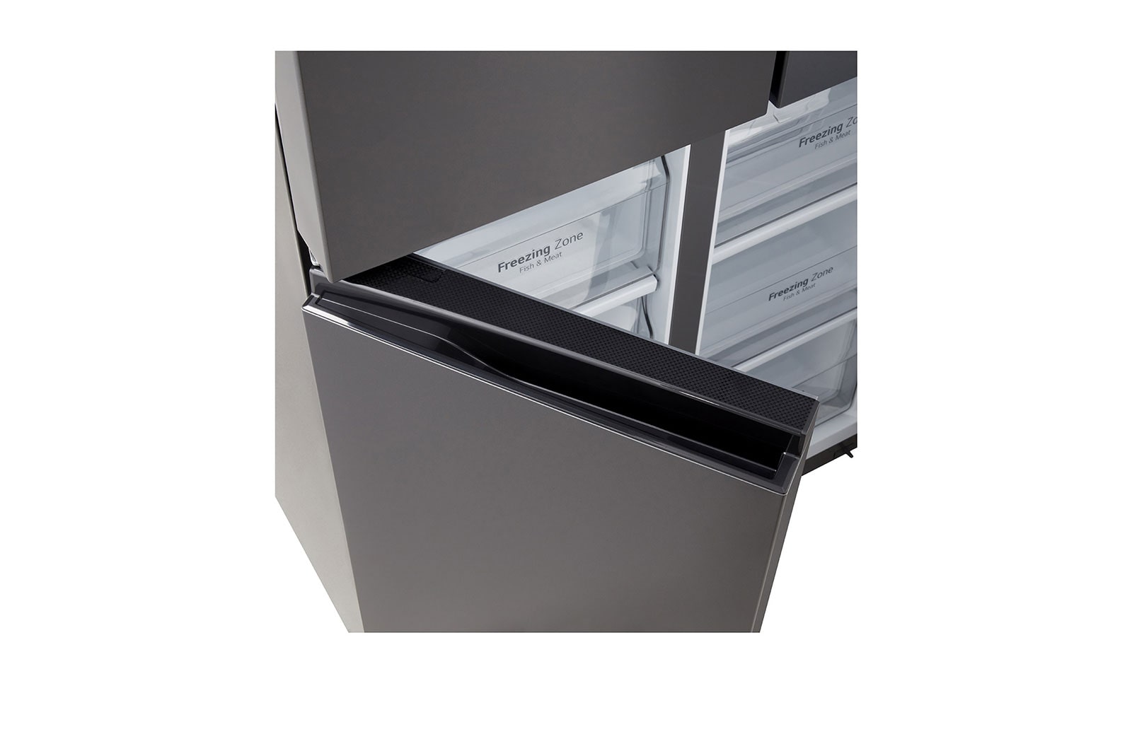 LG 470L Multi Door Fridge in Essence Black Steel, GC-B47FFQAB