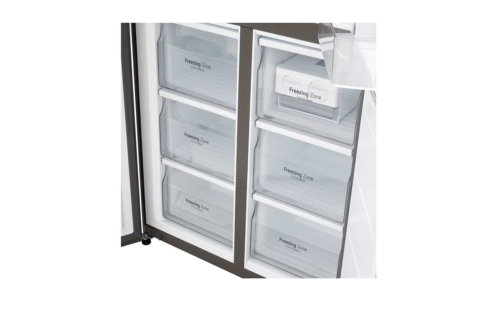 LG 470L Multi Door Fridge in Essence Black Steel, GC-B47FFQAB