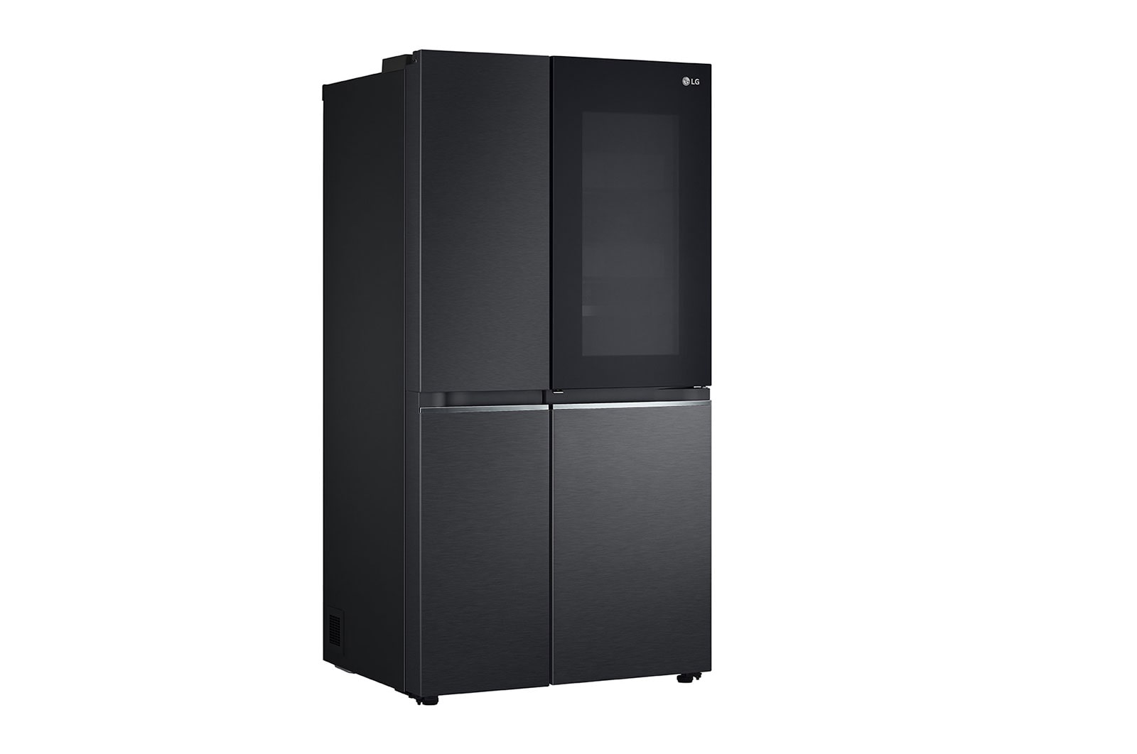 LG 655L Side-by-Side Fridge with InstaView Door-in-Door? in Matte Black Finish, GC-Q257CQFL