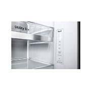 LG 655L Side-by-Side Fridge with InstaView Door-in-Door? in Matte Black Finish, GC-Q257CQFL