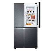 LG 655L Side-by-Side Fridge with InstaView Door-in-Door? in Matte Black Finish, GC-Q257CQFL