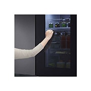 LG 655L Side-by-Side Fridge with InstaView Door-in-Door? in Matte Black Finish, GC-Q257CQFL