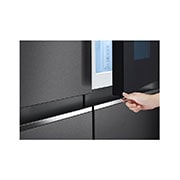 LG 655L Side-by-Side Fridge with InstaView Door-in-Door? in Matte Black Finish, GC-Q257CQFL