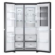 LG 655L Side-by-Side Fridge with InstaView Door-in-Door? in Matte Black Finish, GC-Q257CQFL