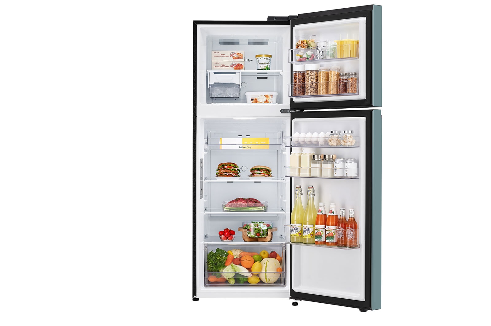 LG 360L Top Freezer Fridge in Clay Mint Finish, GN-B332PMGB