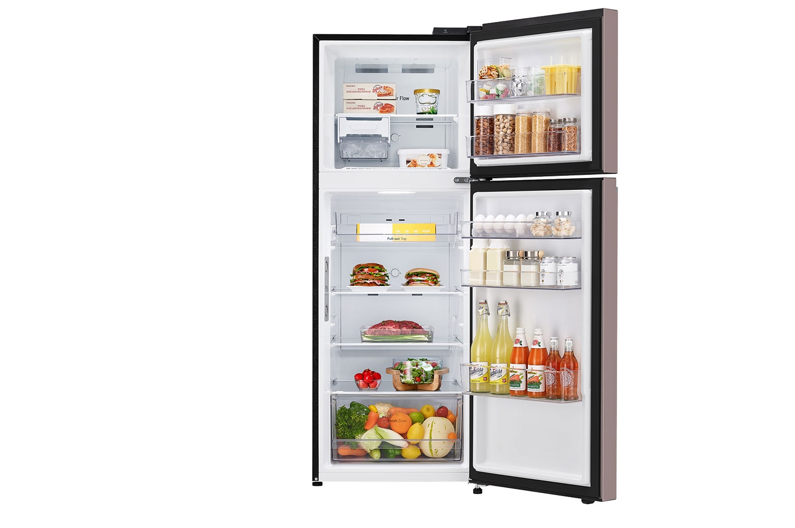 LG 360L Top Freezer Fridge in Clay Pink Finish , GN-B332PPGB