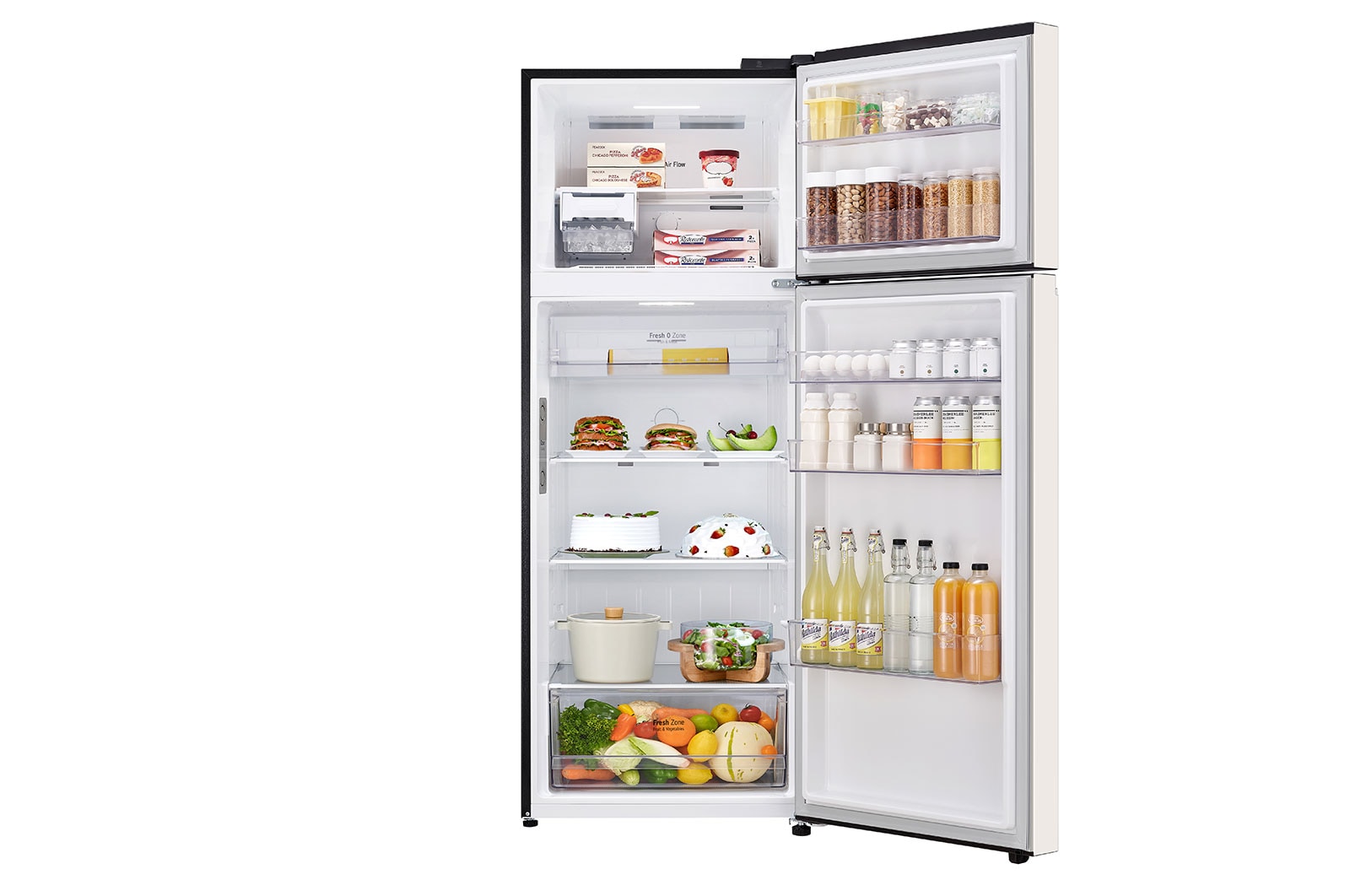 LG 493L Top Freezer Fridge in Nature Beige Finish, GN-B452PBFK