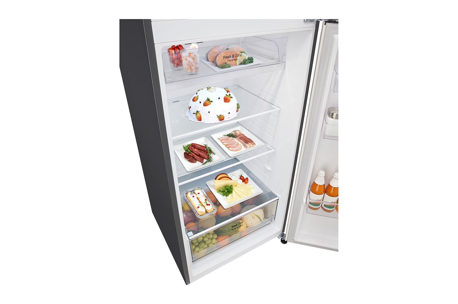 LG 493L Top Freezer Fridge in Nature Beige Finish, GN-B452PBFK